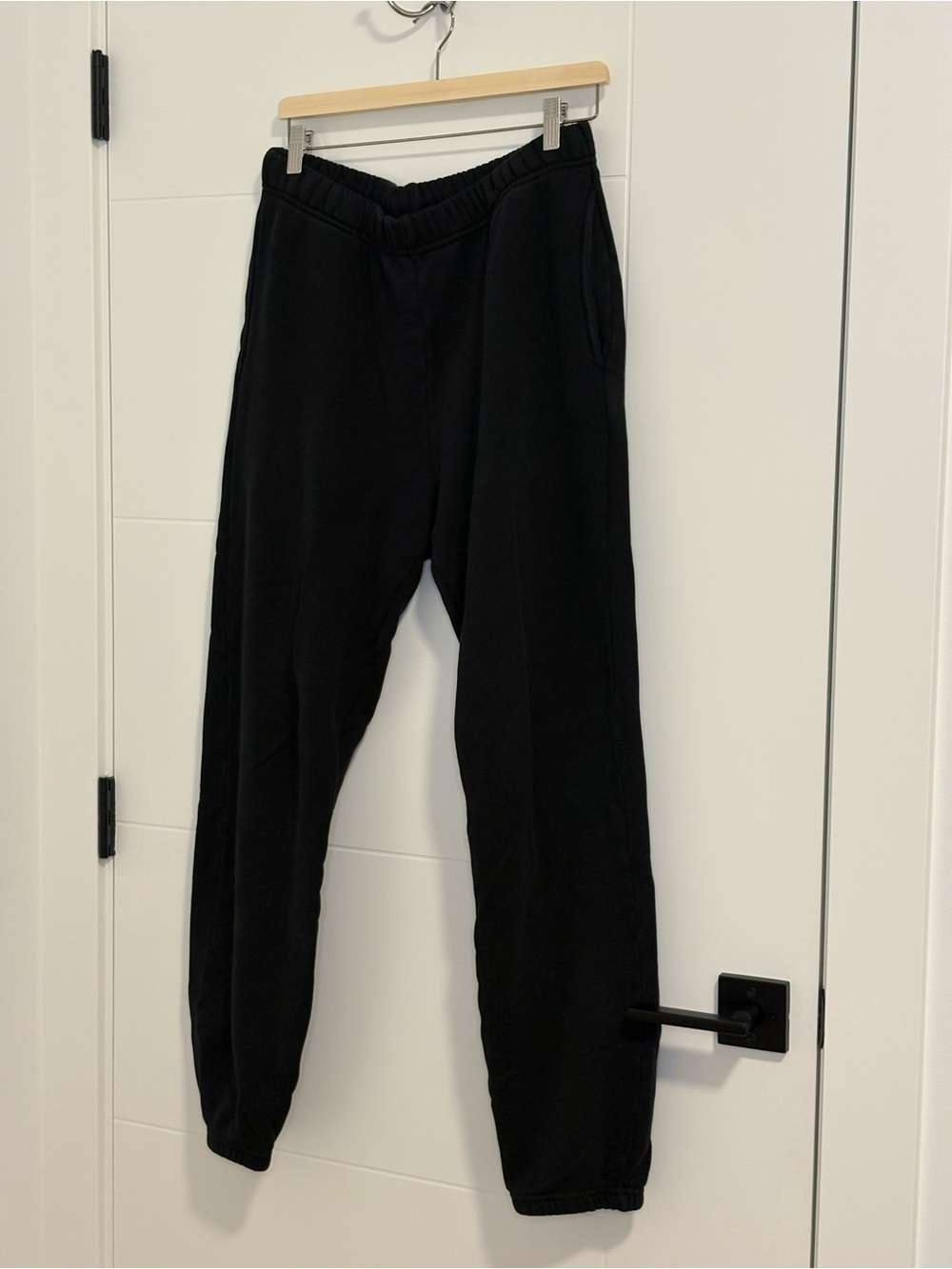 Les Tien Black Cuff Sweatpants
